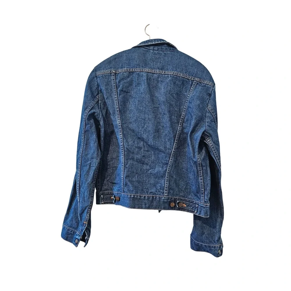 Vintage Wrangler Denim Jacket Made in USA Blue Trucker Western‎ Jean Jacket 42